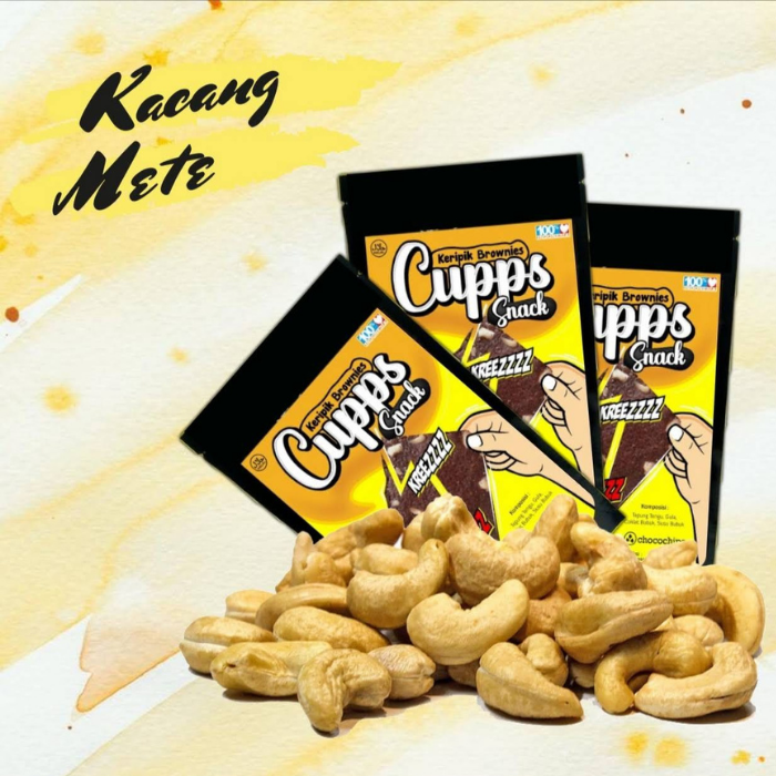 Kripik brownis kecang almonf